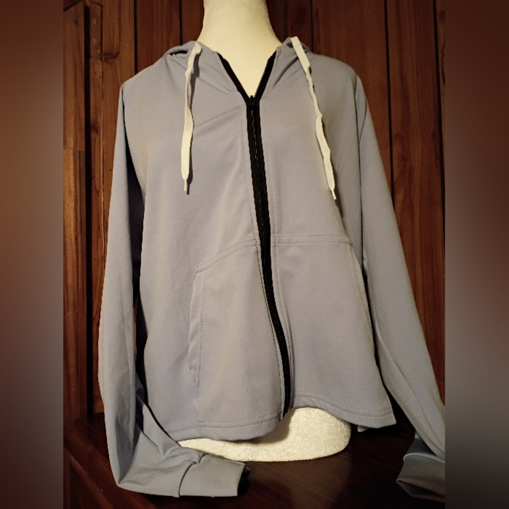 Body Instinct Light Purple Zip-Up Hoodie